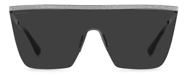Women Jimmy Choo Sunglasses: LEAH/S - Black Silver - SpecSMART Eye Clinic (Front View)
